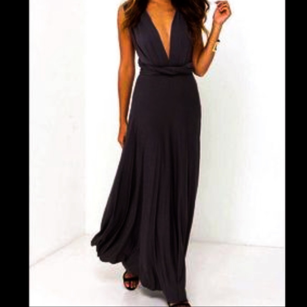Black Convertible Dress NWOT